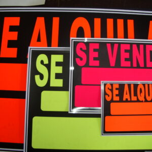 Cartelería de venta