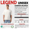 3 B LEGEND PREMIUN- CAMISETA BLANCA ORGANICA