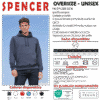 Sudadera con capucha y bolsillos de canguro (spencer)
