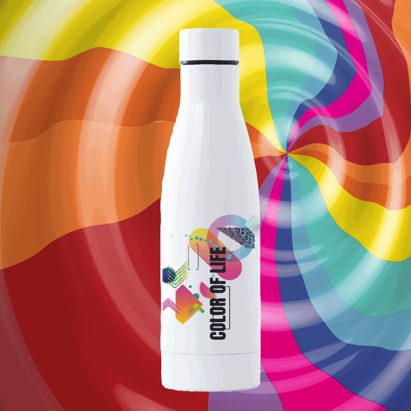 Bay - Bidón acero inoxidable con tapón acero 700ml