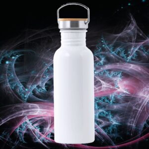 Pruk Bidón acero inoxidable tapón bambú 700ml